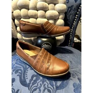 Clarks Camel Tan Leather Everlay Uma size 8/EU 39
